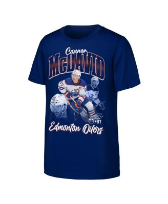 Big Boys and Girls Connor McDavid Royal Edmonton Oilers Graphic T-Shirt