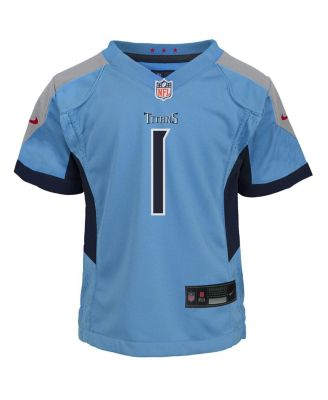 Baby Boys and Girls Cameron Ward Light Blue Tennessee Titans Team Player Game Jersey
