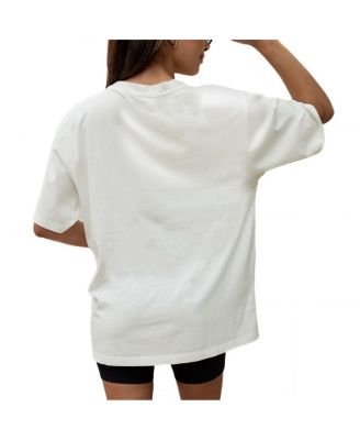 Women's Cream Georgia Tech Yellow Jackets Unity Oversized T-Shirt