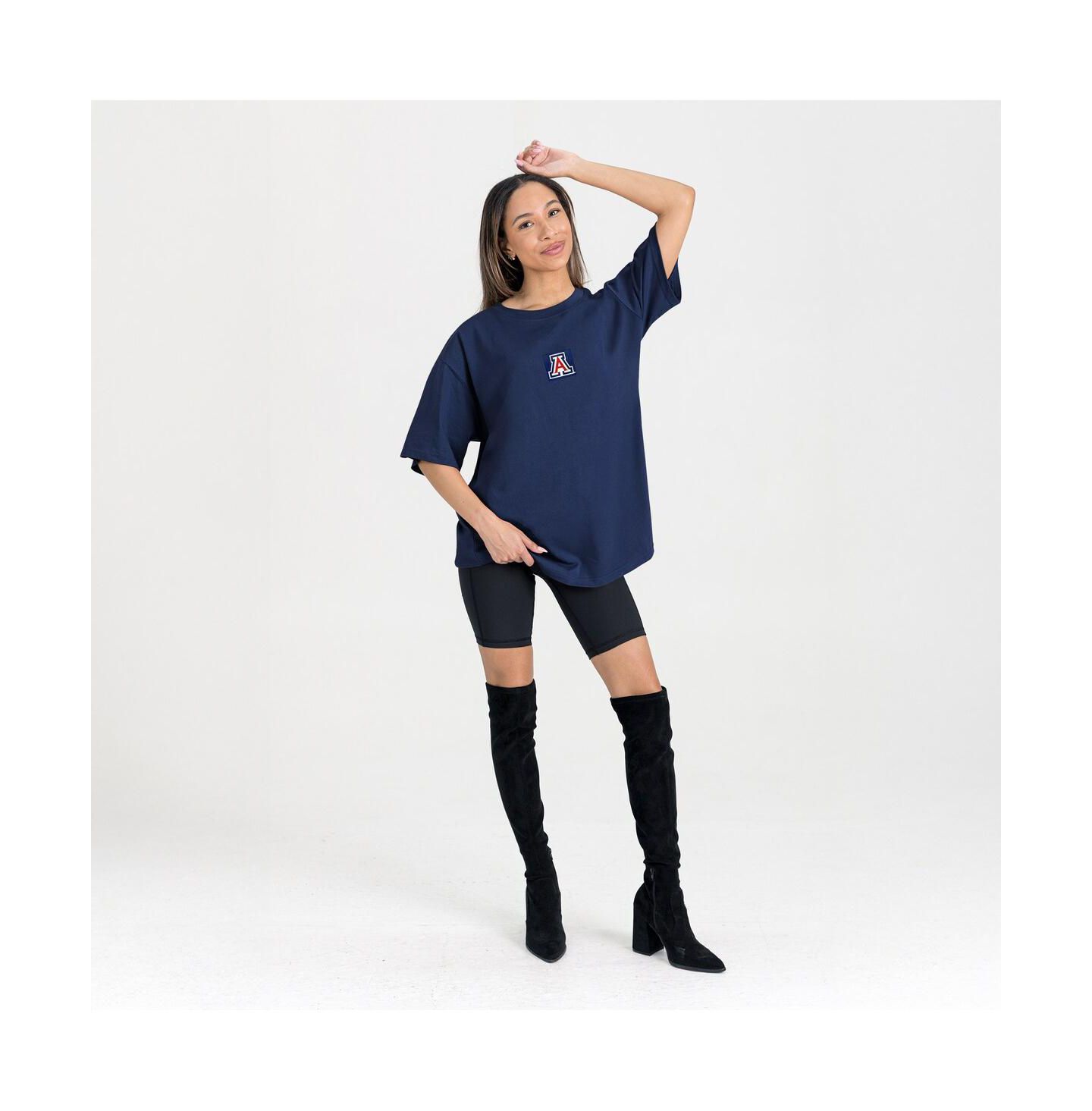 Женская футболка Gameday Couture Navy Arizona Wildcats Oversized Back at Ya — фото 3