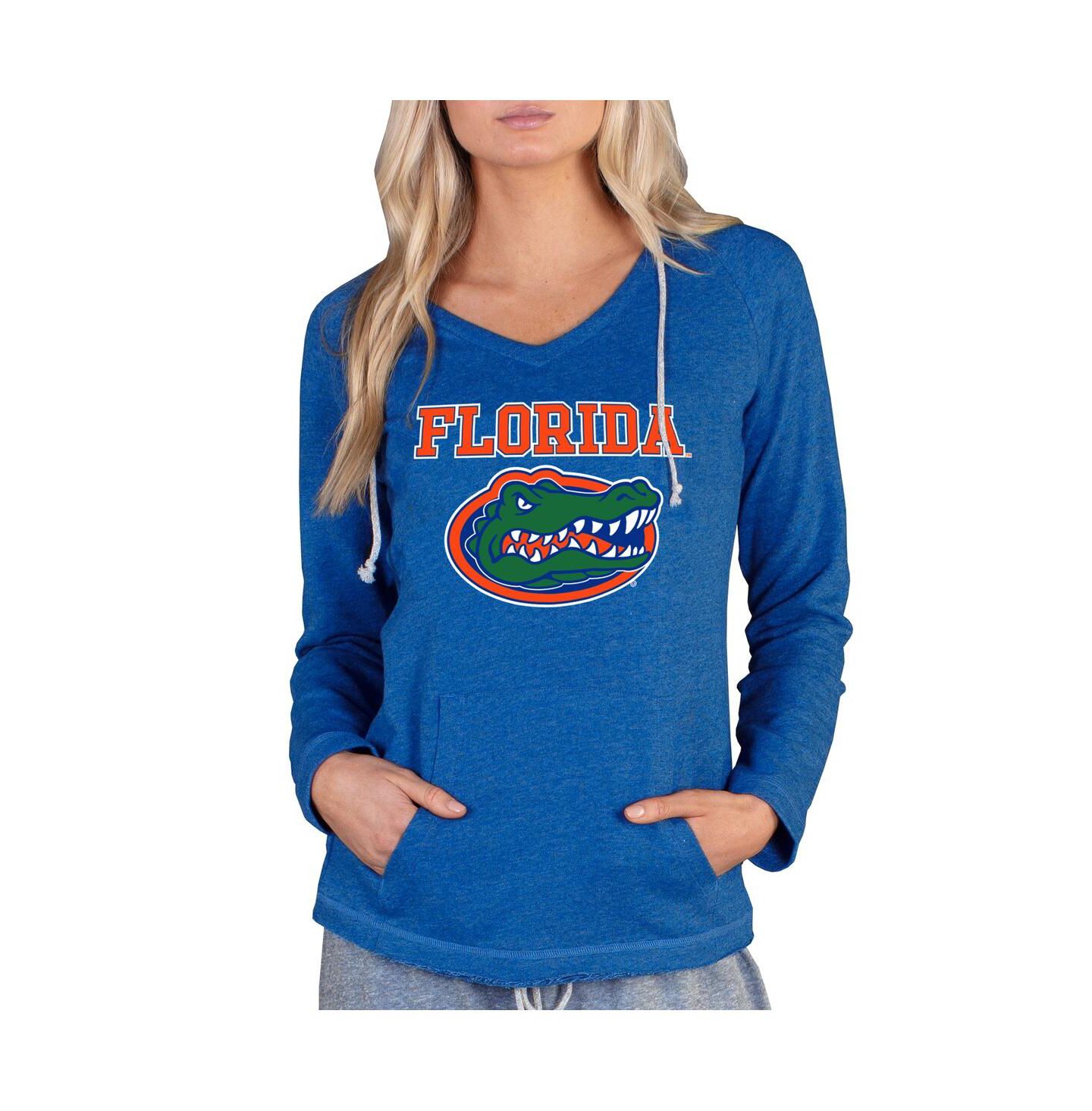 Женское худи Concepts Sport Royal Florida Gators Mainstream Lightweight Terry Pullover — фото 1