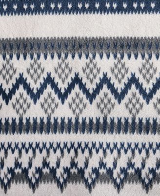 Shelton Fair Isle Plush 3-Pc. Comforter Set, Full/Queen