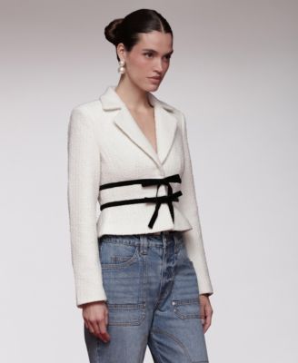 Women's Bow Detail Long-Sleeve Lady Jacket