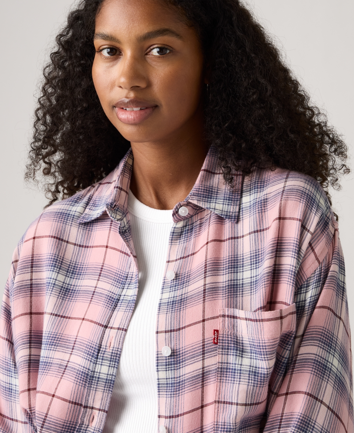Levi's Women's Lucas Flannel Long Sleeve Shirt
