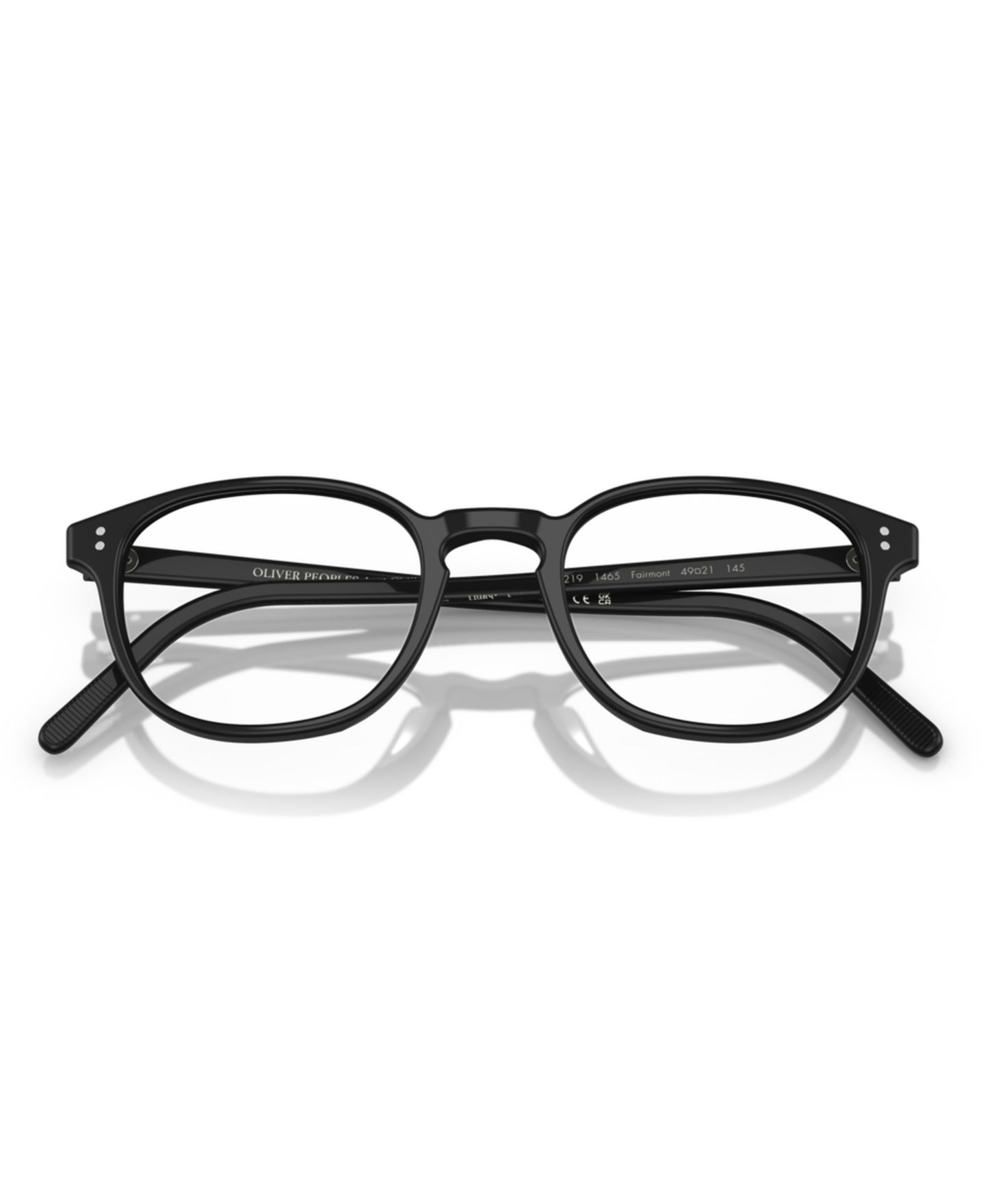 Мужские очки Oliver Peoples Man Cat Eye Plastic OV5219 Fairmont Eyeglasses, цвет: Матовый чёрный — фото 5