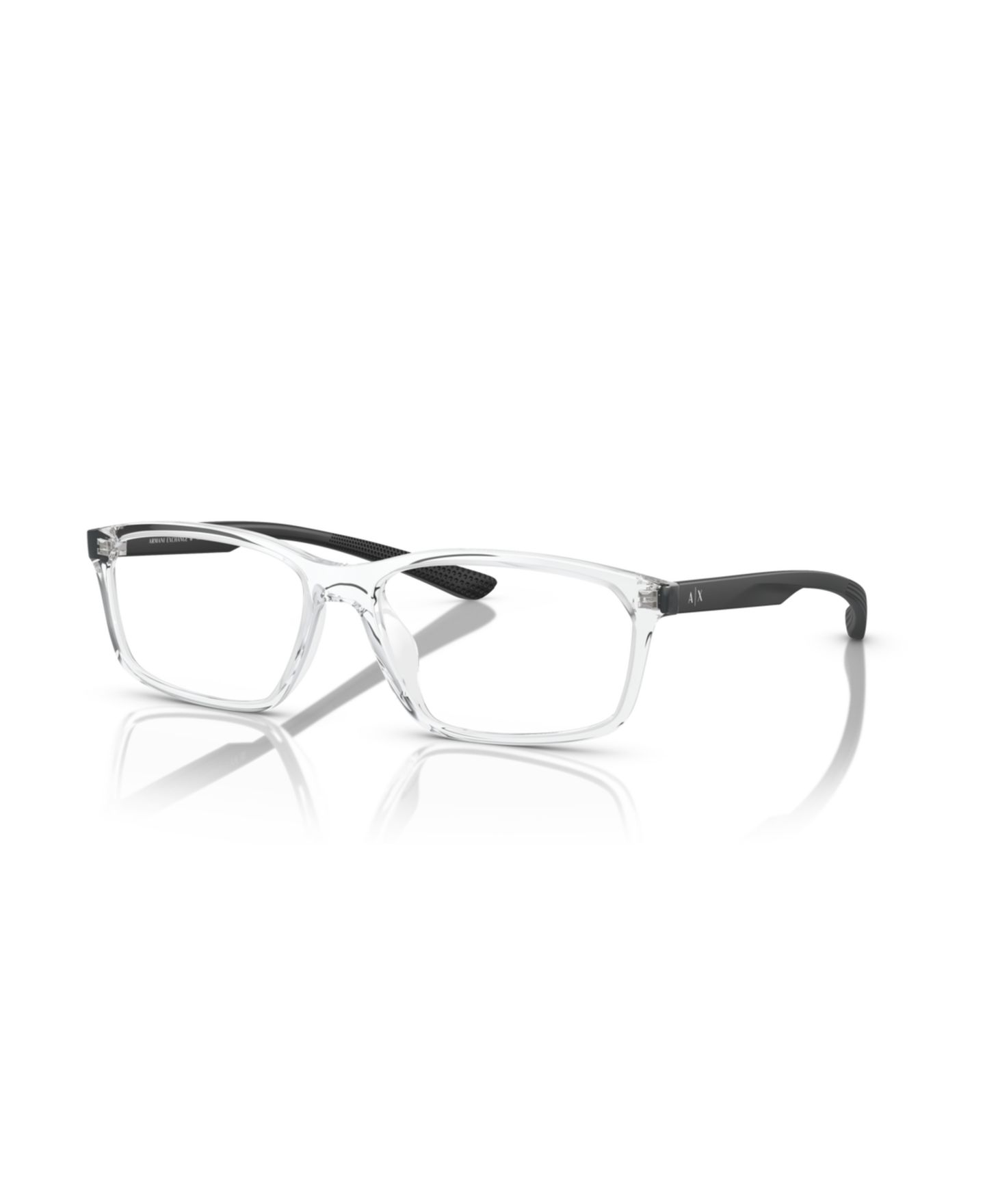 Мужские очки A|X Armani Exchange Armani Exchange Man Pillow Plastic AX3108U Eyeglasses, цвет: Блестящий прозрачный — фото 1