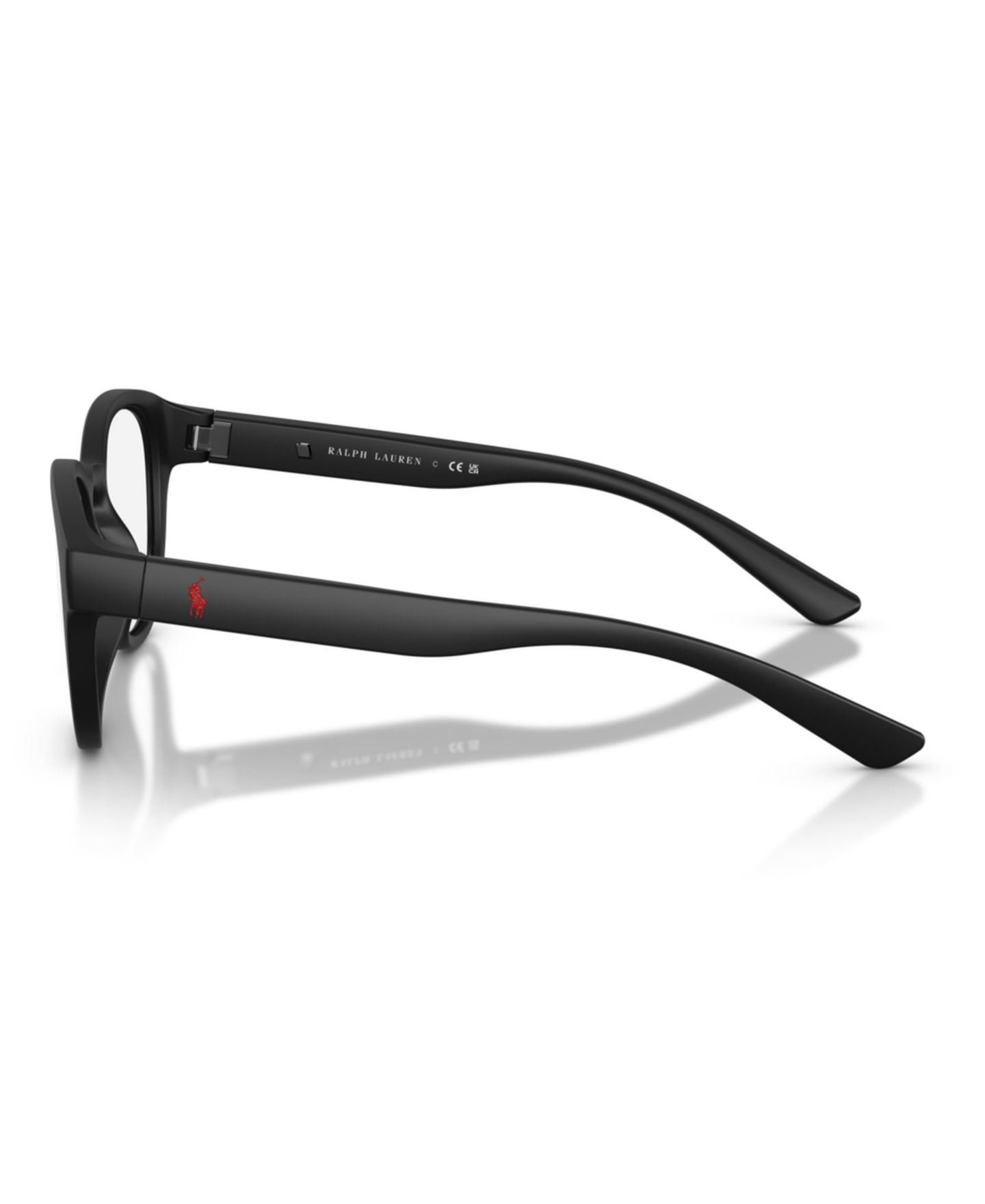 Мужские очки Polo Ralph Lauren Man Panthos Plastic PH2293U Eyeglasses, цвет: Матовый чёрный — фото 3