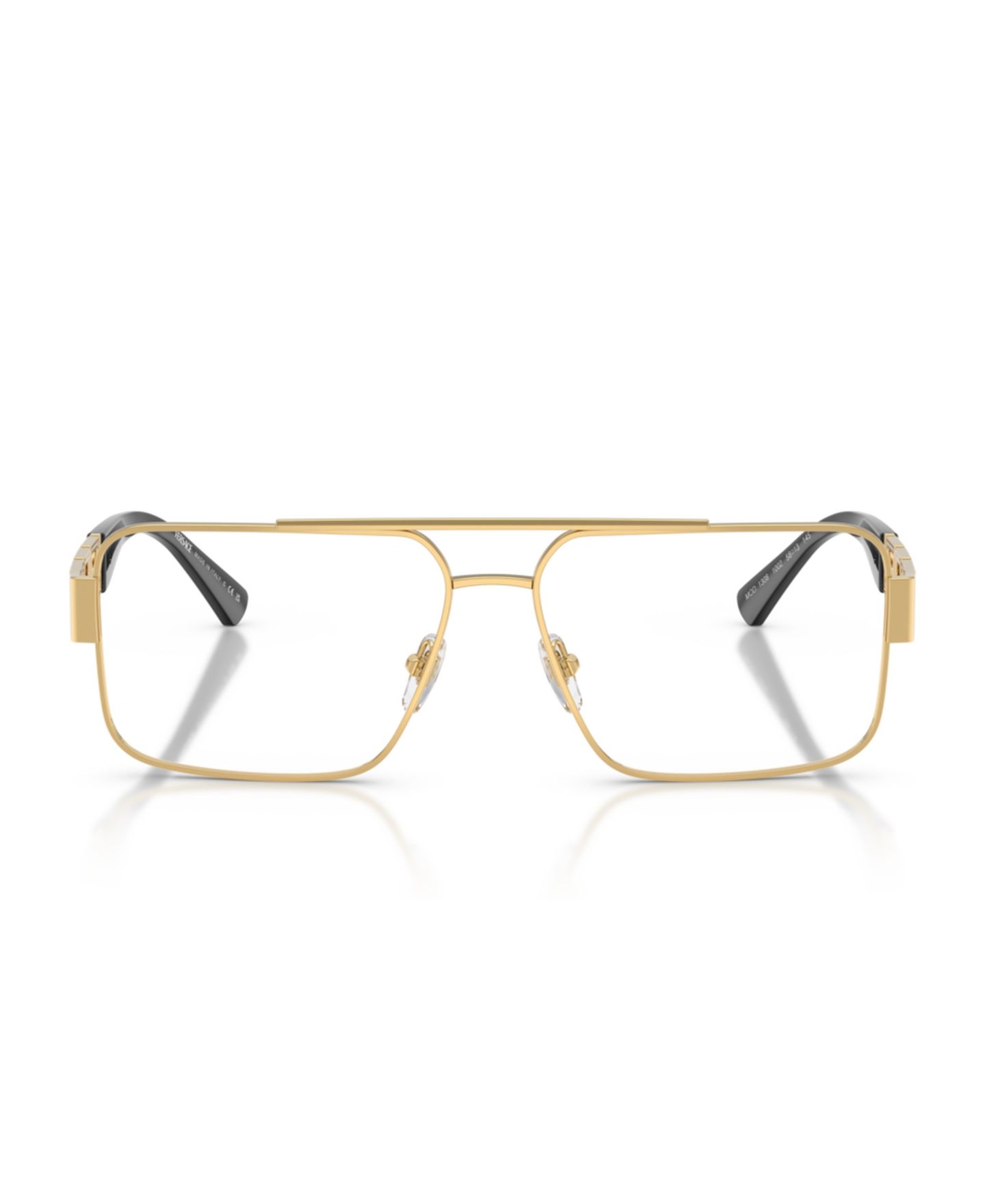 Мужские очки Versace Man Pillow Metal VE1308 Eyeglasses, цвет: Золотой — фото 3