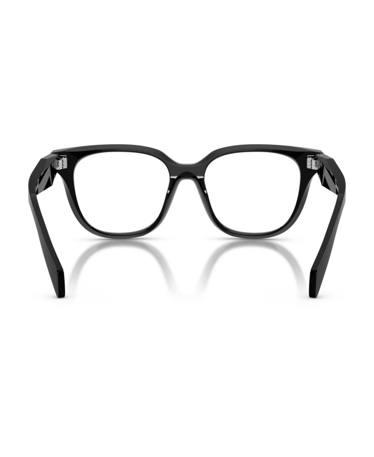 Женские очки Prada Woman Cat Eye Plastic PR C11V Eyeglasses, цвет: Чёрный — фото 4