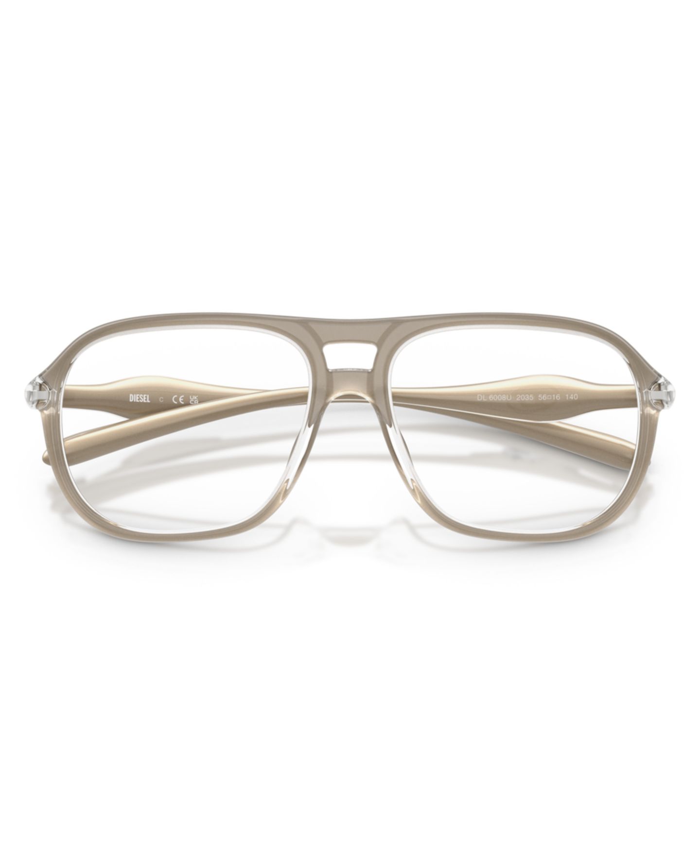 Очки Diesel Unisex Oval Plastic DL6008U Eyeglasses, цвет: Зелёный — фото 2