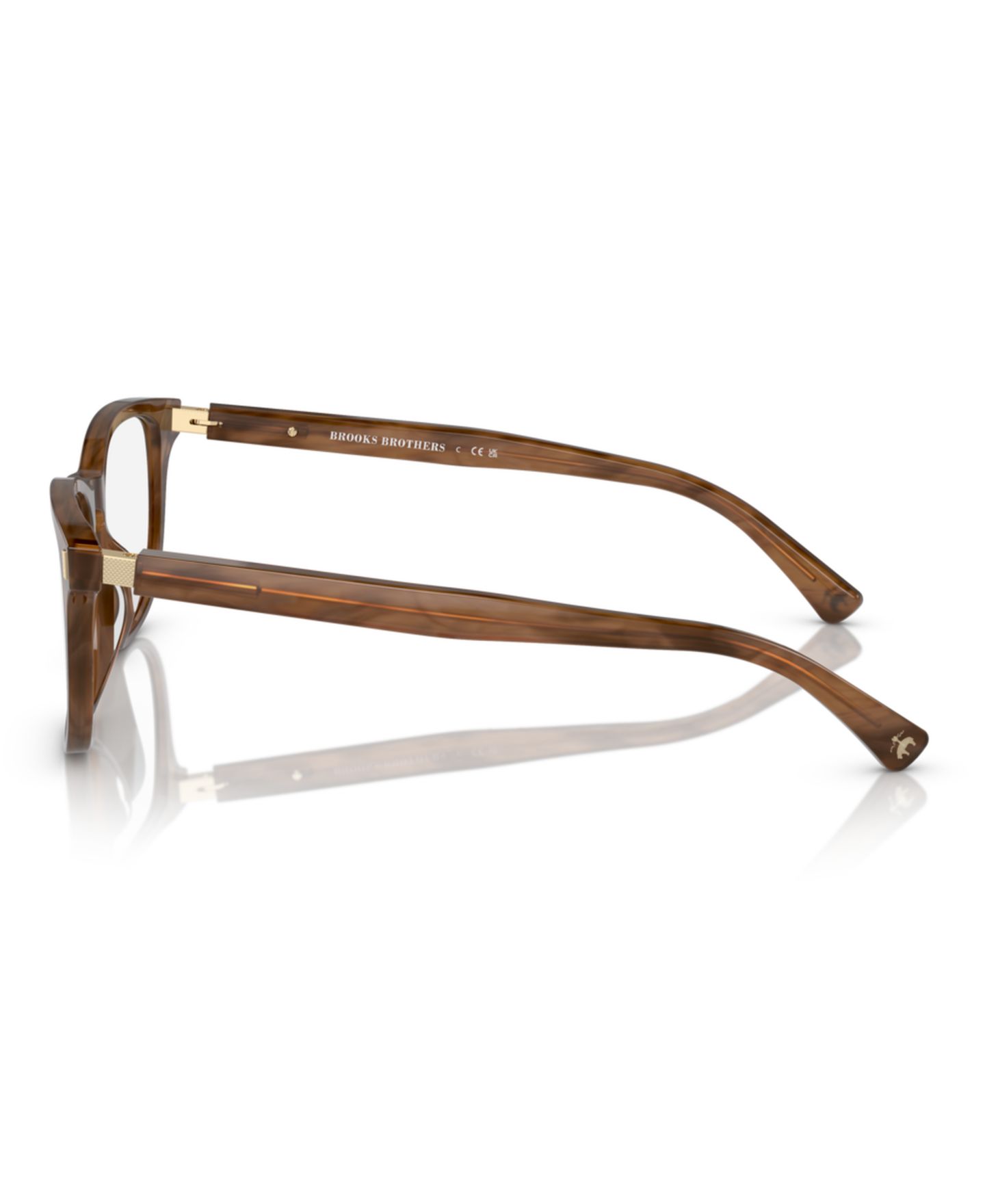 Мужские очки Brooks Brothers Man Round Plastic BB2060U Eyeglasses, цвет: Коричневый — фото 5