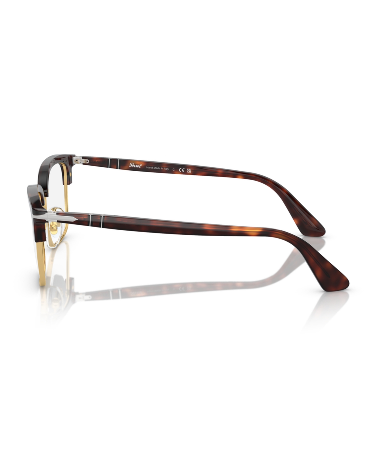 Persol Unisex Square Lina Eyeglasses, Po3340v In Brown