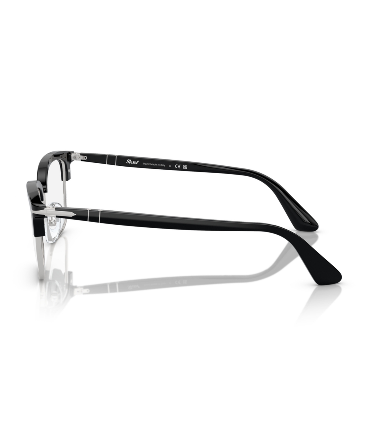 Persol Unisex Square Lina Eyeglasses, Po3340v In Black