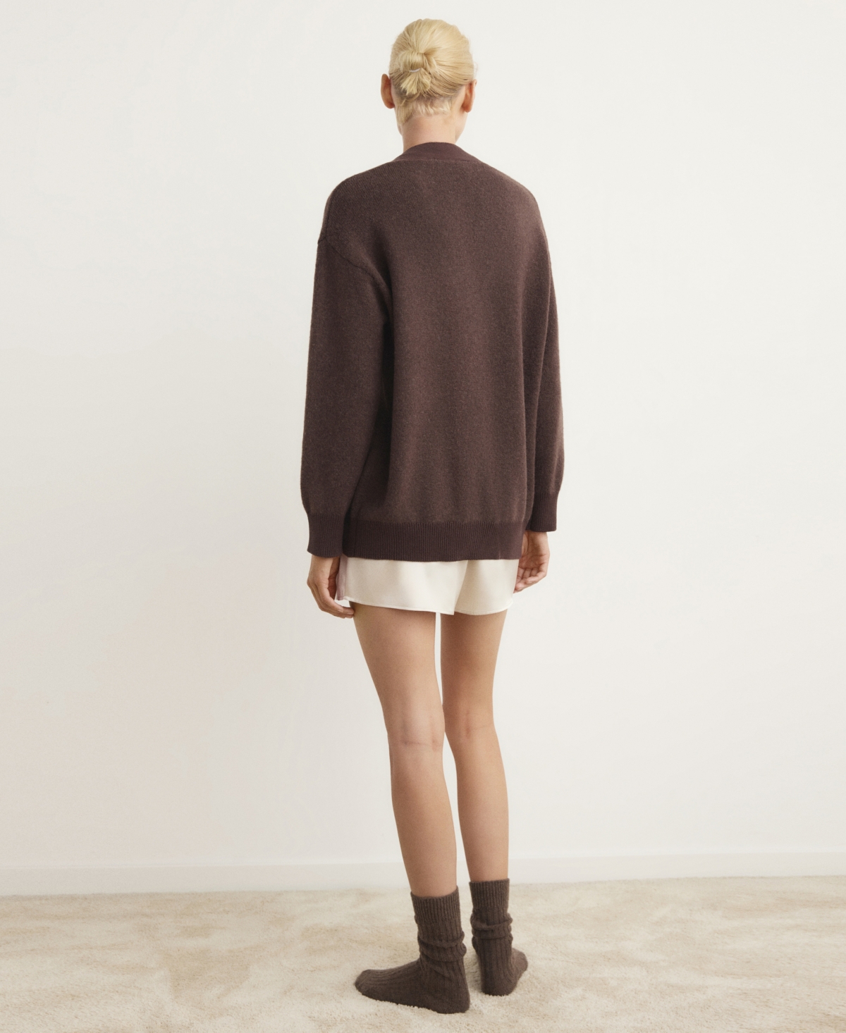 Mango Women's Contrasting Detail Knitted Cardigan