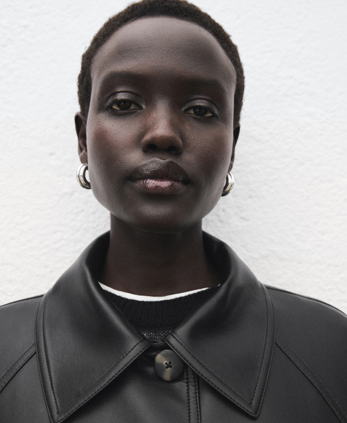 Mango Women's Long Leather-Effect Belted Trench Coat