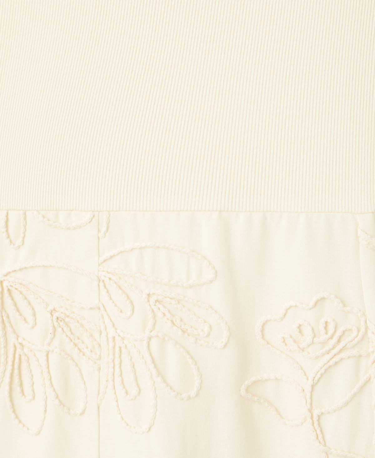 Mango Women's Floral-embroidered Combined Dress In Neutral