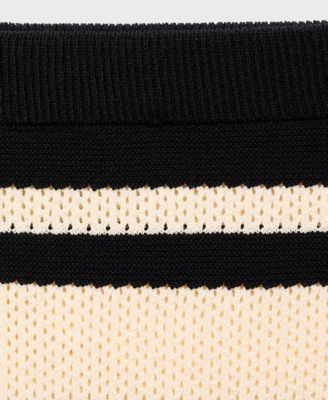 Women's Stripes Knitted Midi Skirt