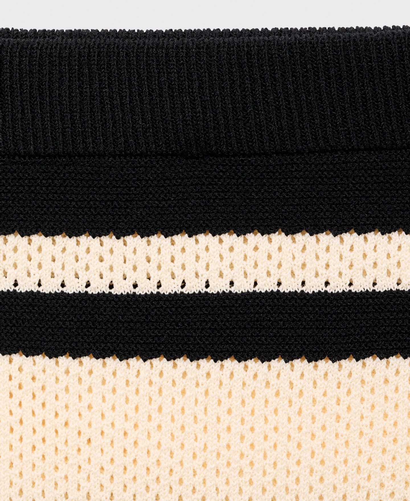 Женская юбка Mango Stripes Knitted Midi, цвет: Чёрный — фото 3