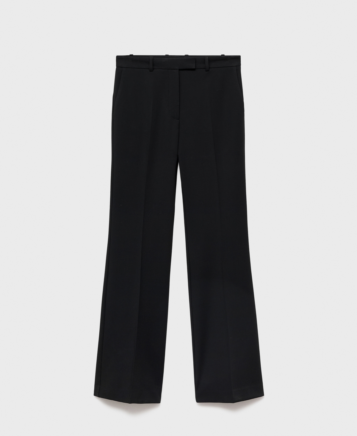 Mango Women's Mid-rise Flare Pants In Black