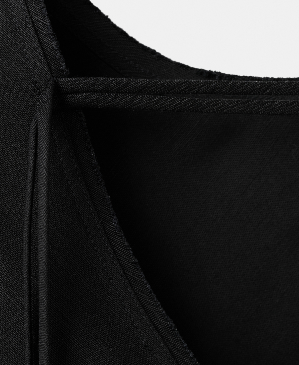 Mango Open Back Long Sleeve Linen Blend Minidress In Black