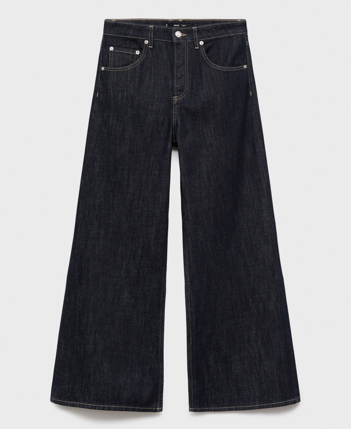 Mango Women's Wide-Leg Button Jeans