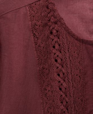 Women's Embroidered Puff-Sleeve Blouse