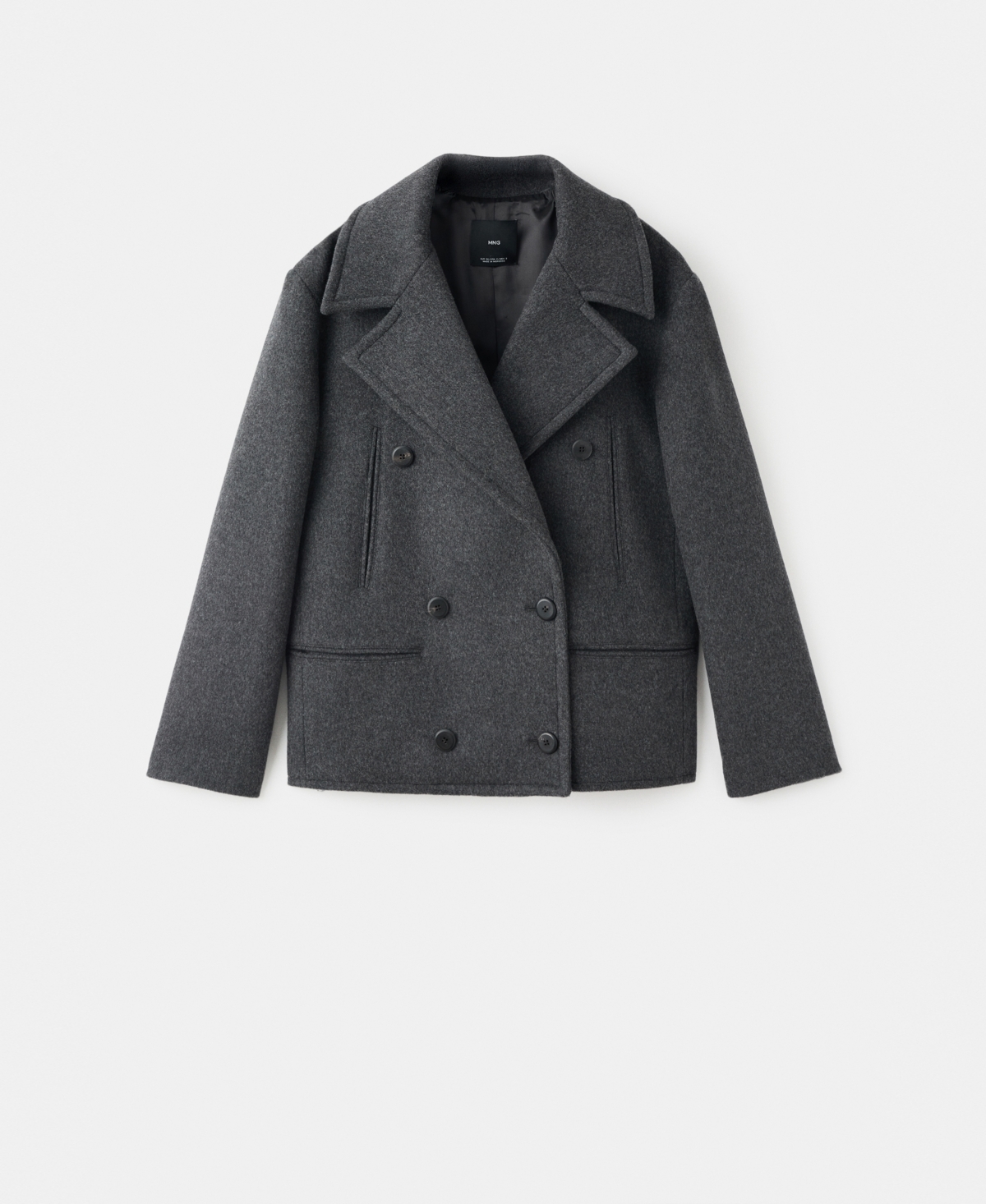 Mango Women's Double-Breasted Wool Coat
