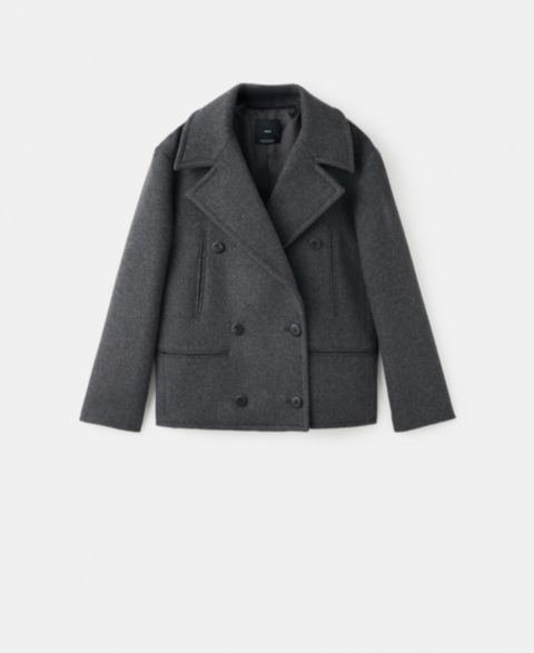 Женские куртки MANGO Double-Breasted Wool Coat