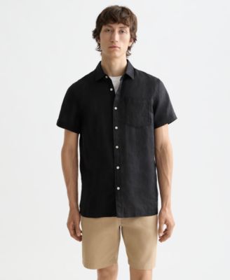Men's Regular-Fit Button-Down Linen Shirt