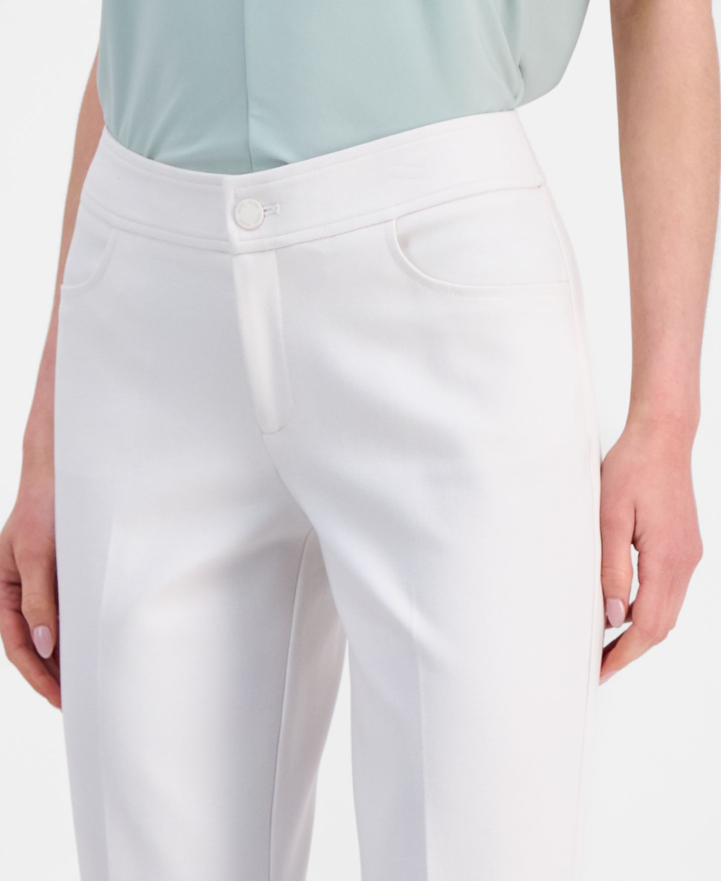 Женские брюки Anne Klein Flare Leg Compression Pant, цвет: Белый, вариант 1 — фото 2