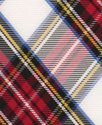 Men's Tartan Plaid Slim Tie