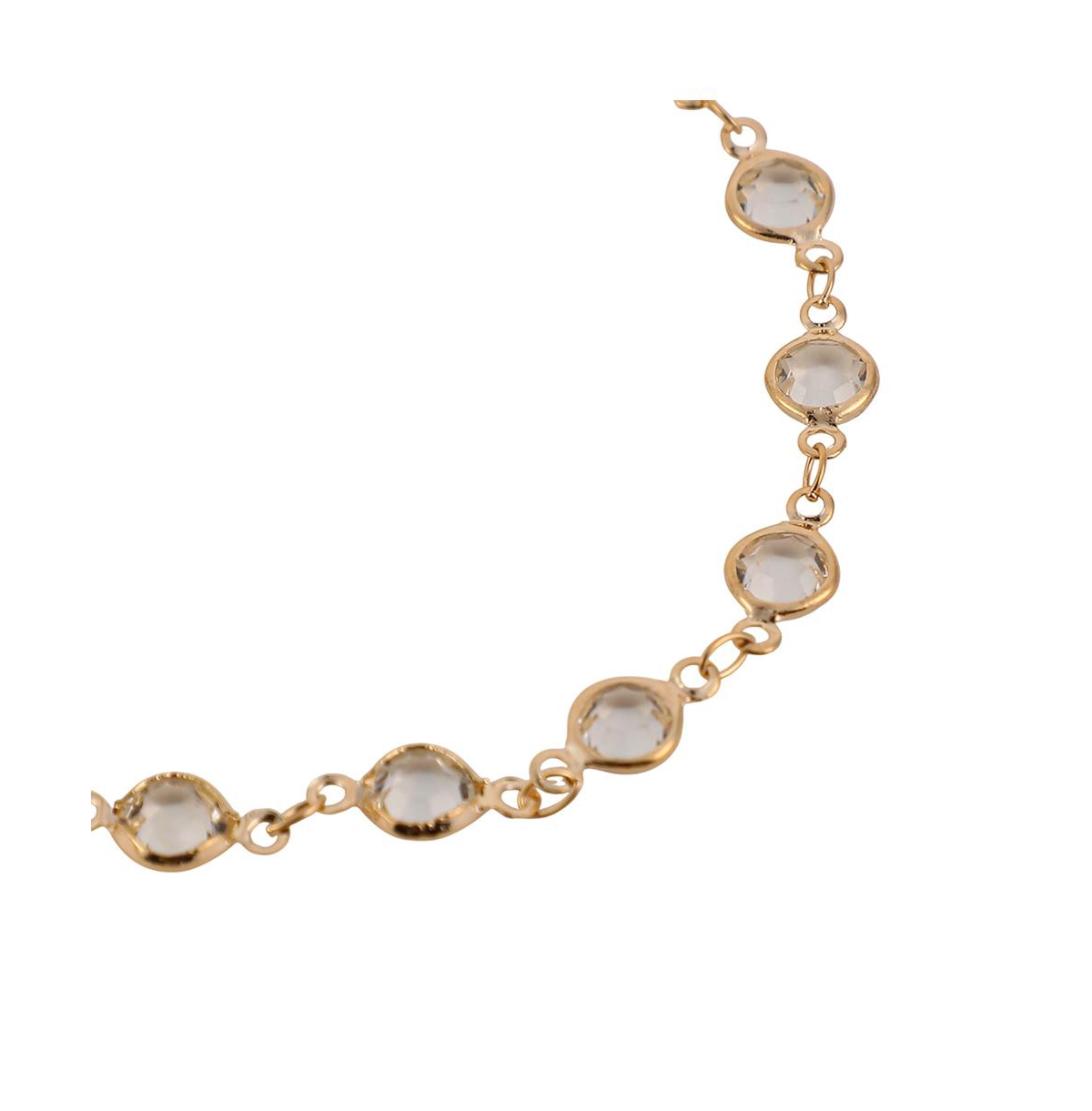 Women's The Cristal-Link Chain Anklet - California Gold