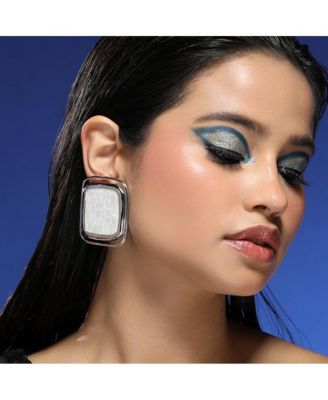 Women's The Moziac-Quad Statement Earrings - Metallic Silver