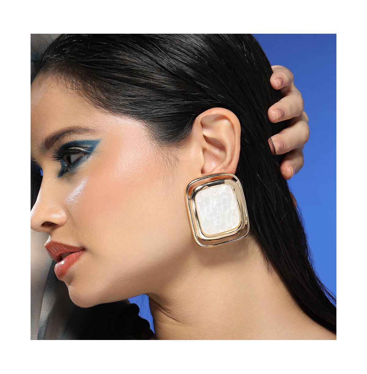 Women's The Moziac-Quad Statement Earrings - California Gold