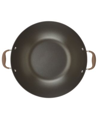 Advanced Home Hard-Anodized Nonstick Wok with Side Handles, 14"