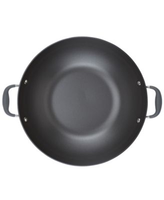 Advanced Home Hard-Anodized Nonstick Wok with Side Handles, 14"