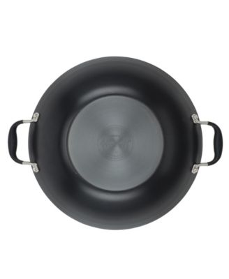 Advanced Home Hard-Anodized Nonstick Wok with Side Handles, 14"