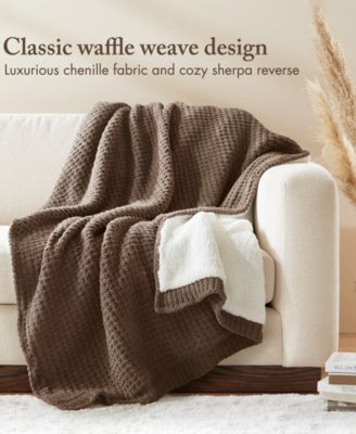 Rowan Waffle Knit Chenille Throw, 50" x 60"