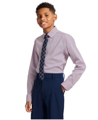 Boys' 8-20 Long Sleeve Stretch Murray Check Shirt
