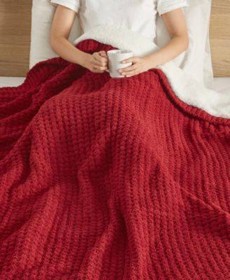 Rowan Waffle Knit Chenille Throw, 50" x 60"