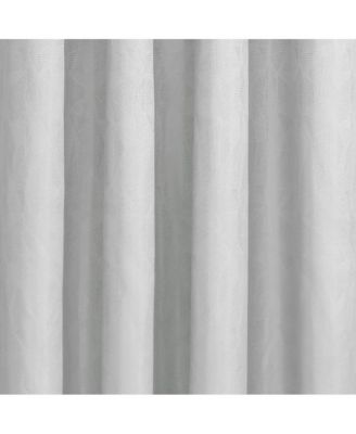Margot 100% Blackout Subtle Textured Geometric Pattern Grommet Curtain Panel 52" x 63" White