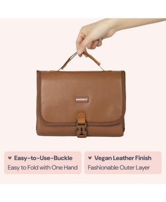 Kids Diaper Bag Backpack, Spacious & Stylish Bag & Changing Pad Leather