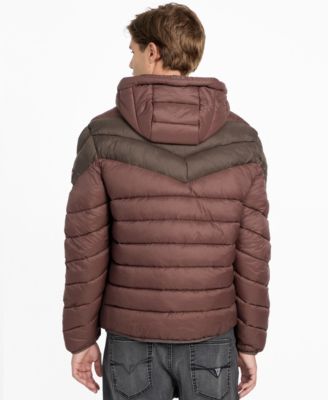Men's Color-Block Puffer Jacket