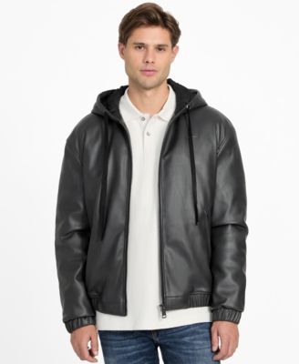 GUESS - Men's Hooded Full-Zip Jacket