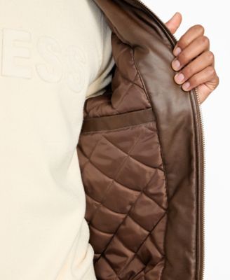 Men's Vintage Faux Leather Jacket