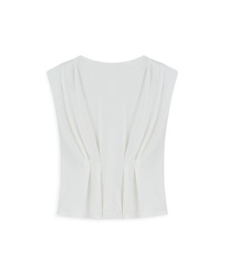 Women's T-Shirt with Agraffe Accessory Detail