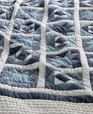 Midnight Star Artisan 3-Pc. Quilt Set, Full/Queen, Macy's Exclusive