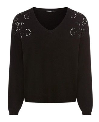 Women's Embellished Fine Gauge Sweater
