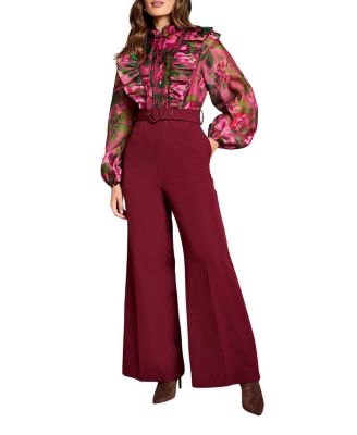 Women's Organza Blouse Jumpsuit