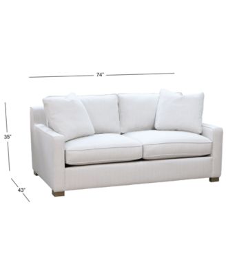 Stacia 74" Fabric Deep-Seated Apartment Sofa